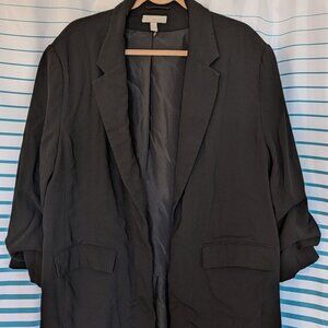 Oversized H&M Blazer with Ruched Sleeves